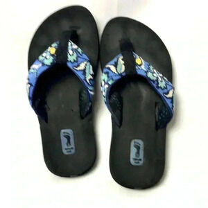 TEVA WOMANS SANDALS‎ SZ 5   BLUE FLORAL STRAP